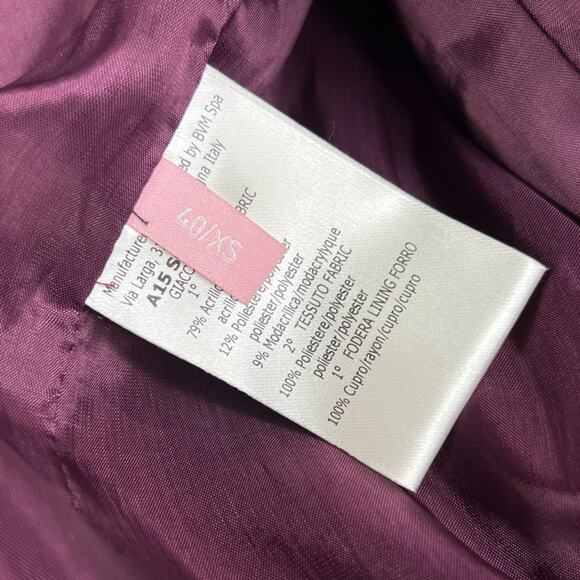 GIAMBA Multicolor Faux Fur Moto Jacket Size 40/ US XS - Picture 7 of 11